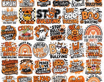 Be a Buddy not a Bully Bundle Png, Stop Bullying Png, End Bullying Png, Bullying Prevention Png, Trendy Bullying Png, Sublimation Designs