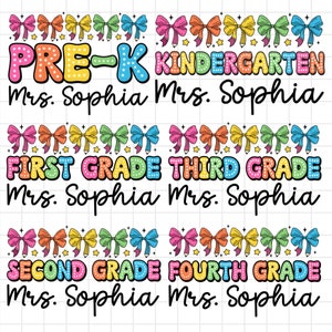 Back to School Bundle, Retro Teacher Png, Teacher Png, Dream Team, Kindegarten Back to School, Pre-k 1st/2nd/3rd Grade Sublimation Designs