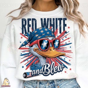 Red White and Blew sublimatieontwerp, patriottisch digitaal bestand, 4 juli T-shirtontwerp, grappige USA PNG, Independence Day-clipart