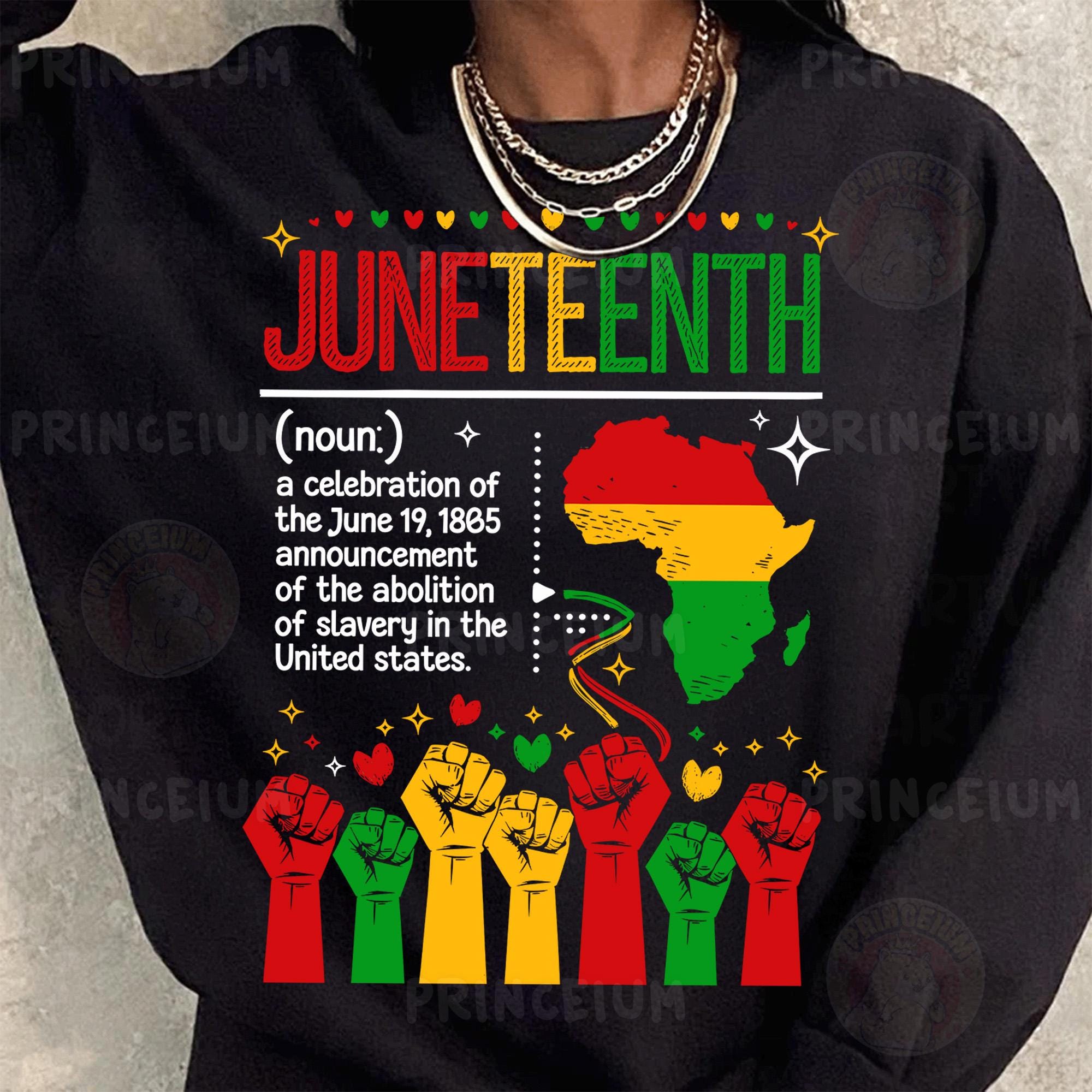 Juneteenth Definition Sublimation Design PNG, African Pride Digital File, June 19 1865 History Printable Art, Freedom Celebration Png