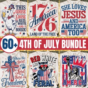 60+ Bundle 1776 America Land of the Free Sublimation Design, Patriotic Digital, 4th of July PNG, Independence Day Shirt Graphic, USA Vintage