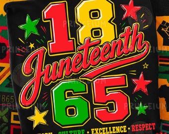 Juneteenth PNG, 1865 History Culture Excellence Respect Design, Afro American Freedom Shirt PNG