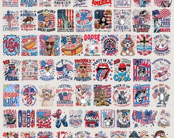 60+ Bundle 1776 America Land of the Free Sublimation Design, Patriotic Digital, 4th of July PNG, Independence Day Shirt Graphic, USA Vintage