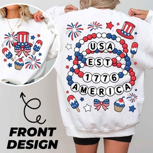 USA 1776 Amerika PNG, Patriotische Perlenarmband Sublimationsdesign, 4. Juli digitale Datei, rot weiß blaues Shirt Design Download