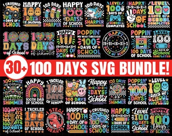 100 Days of School PNG Bundle, 100th Day of School Png, 100 Days Png, Teacher Png, School Png, Sublimation design, Digital Download