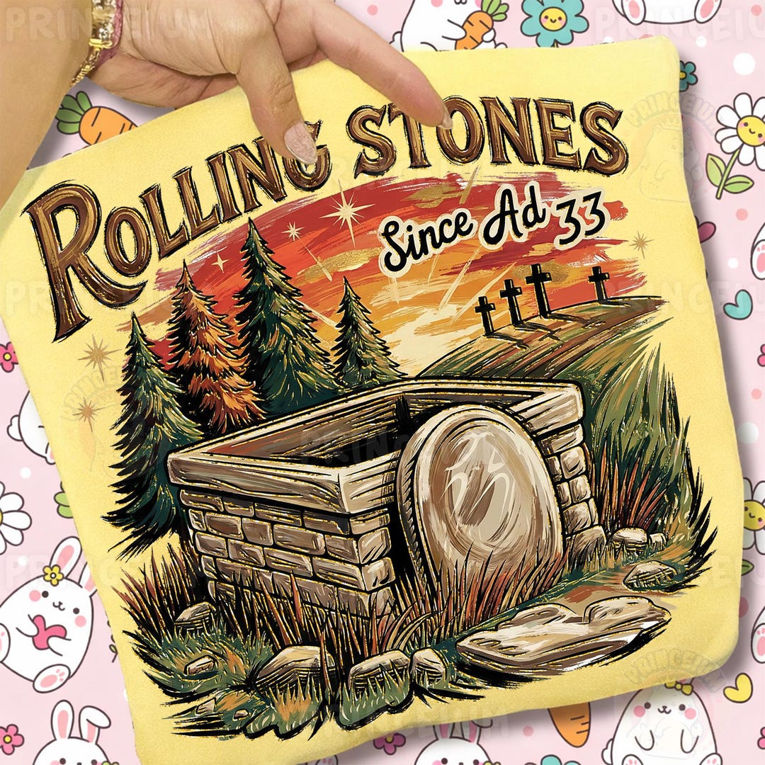 Rolling Stones Since AD 33 PNG, Christian Easter Tomb Design, He is ...