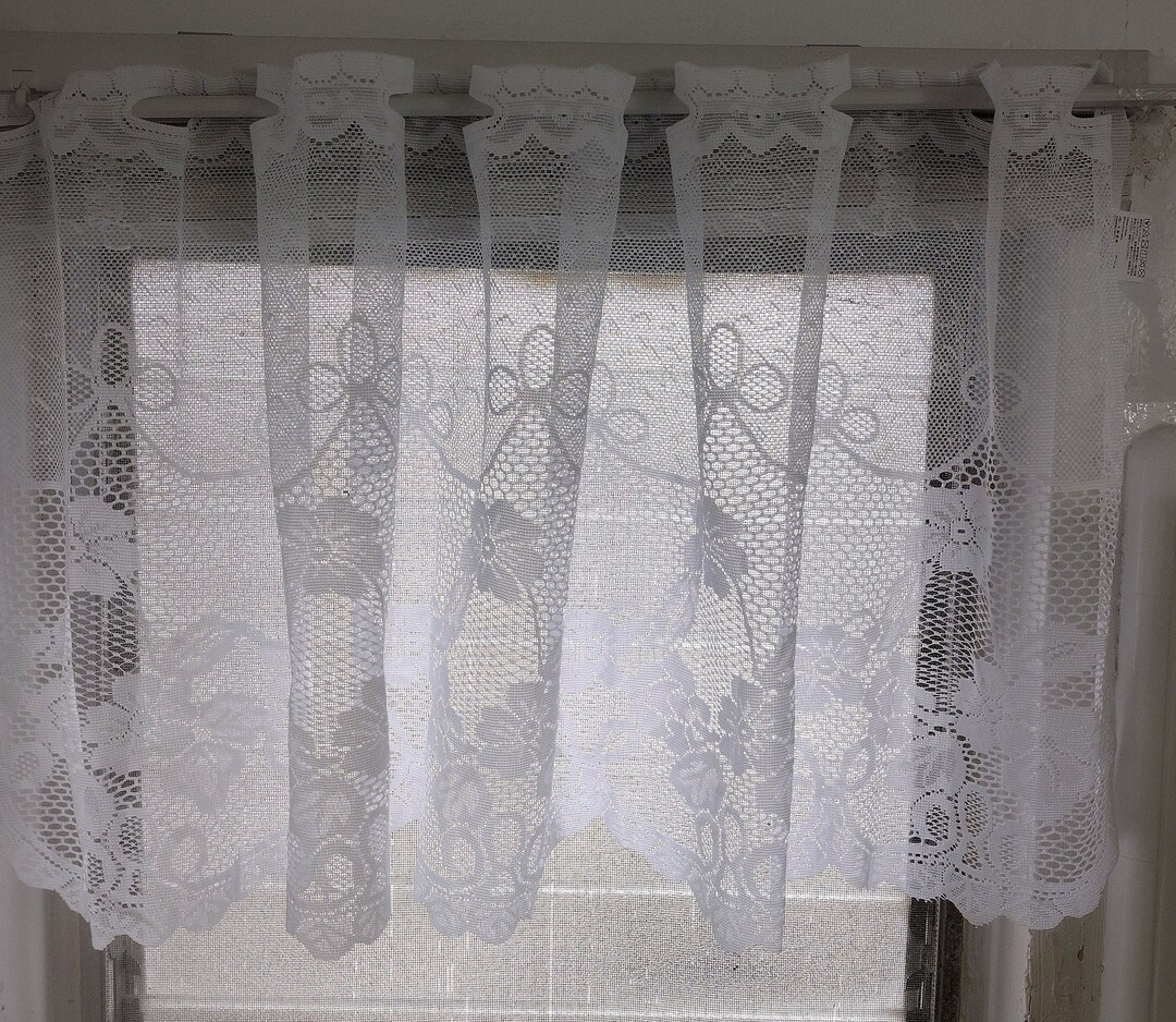 Cute Window Lace Curtains, Half Door Curtain, Kitchen Window Curtain ...