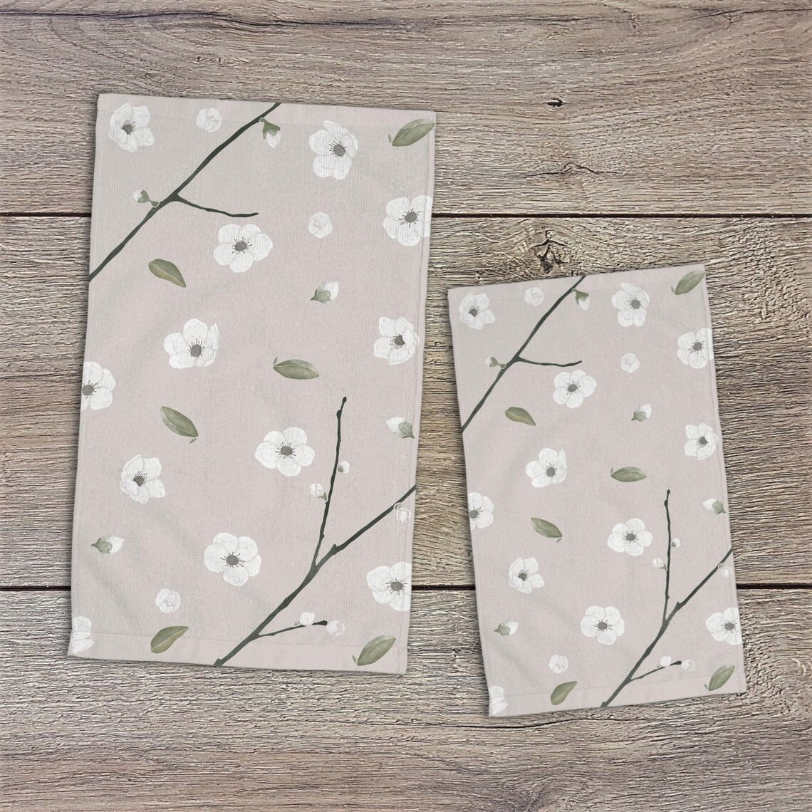Aesthetic Floral Hand Towels for Bathroom or Kitchen Chinese Etsy