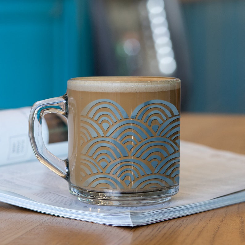 etsy glass coffee mugs