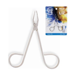 Pack of 2 ; Silver Professional Tweezers With Scissor Handle, Precision Eyebrow Tweezers  Ingrown Hair, Blackhead, Fine Hair; Made In Mexico