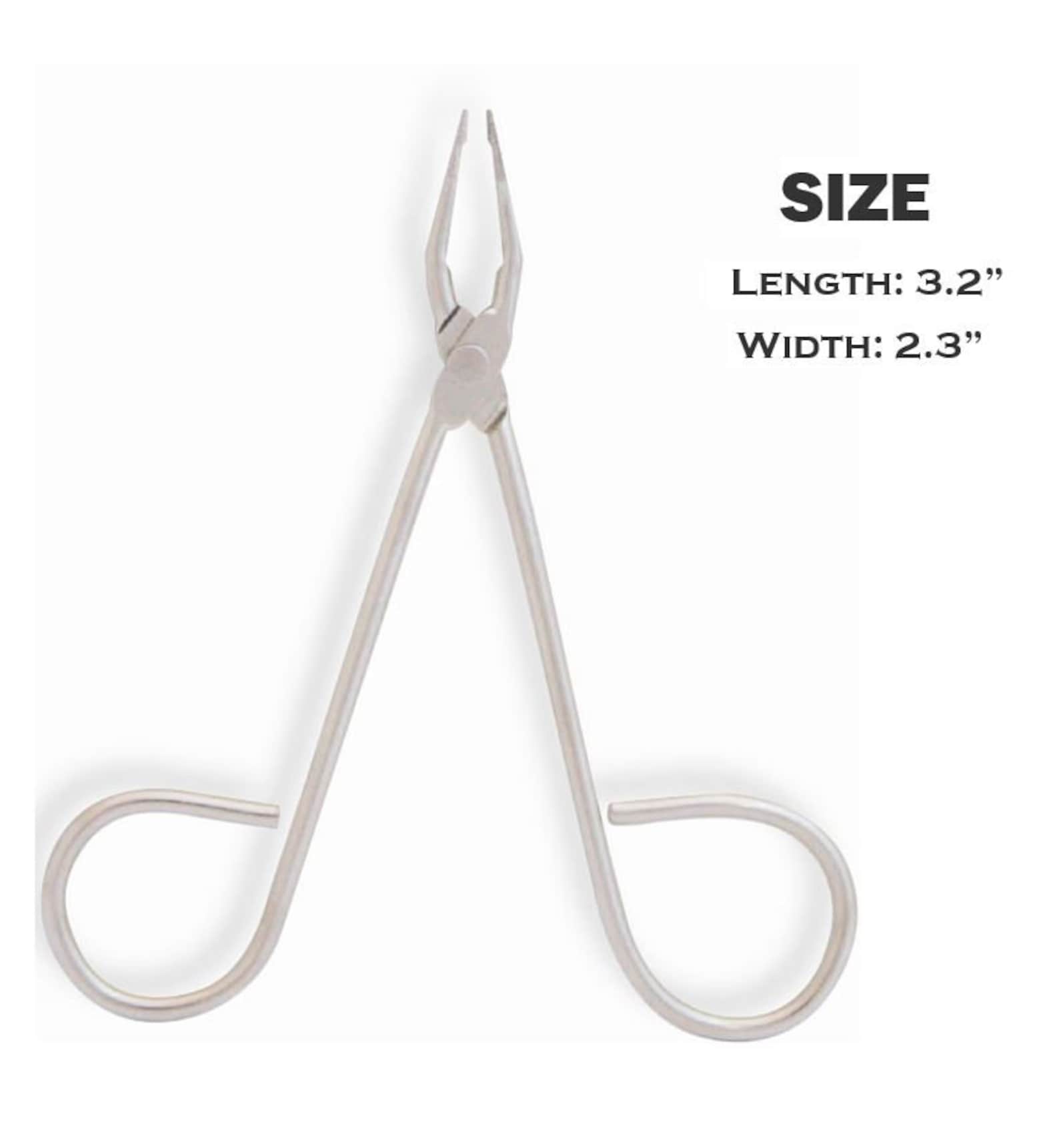 Silver Professional Tweezers With Scissor Handle Precision Etsy