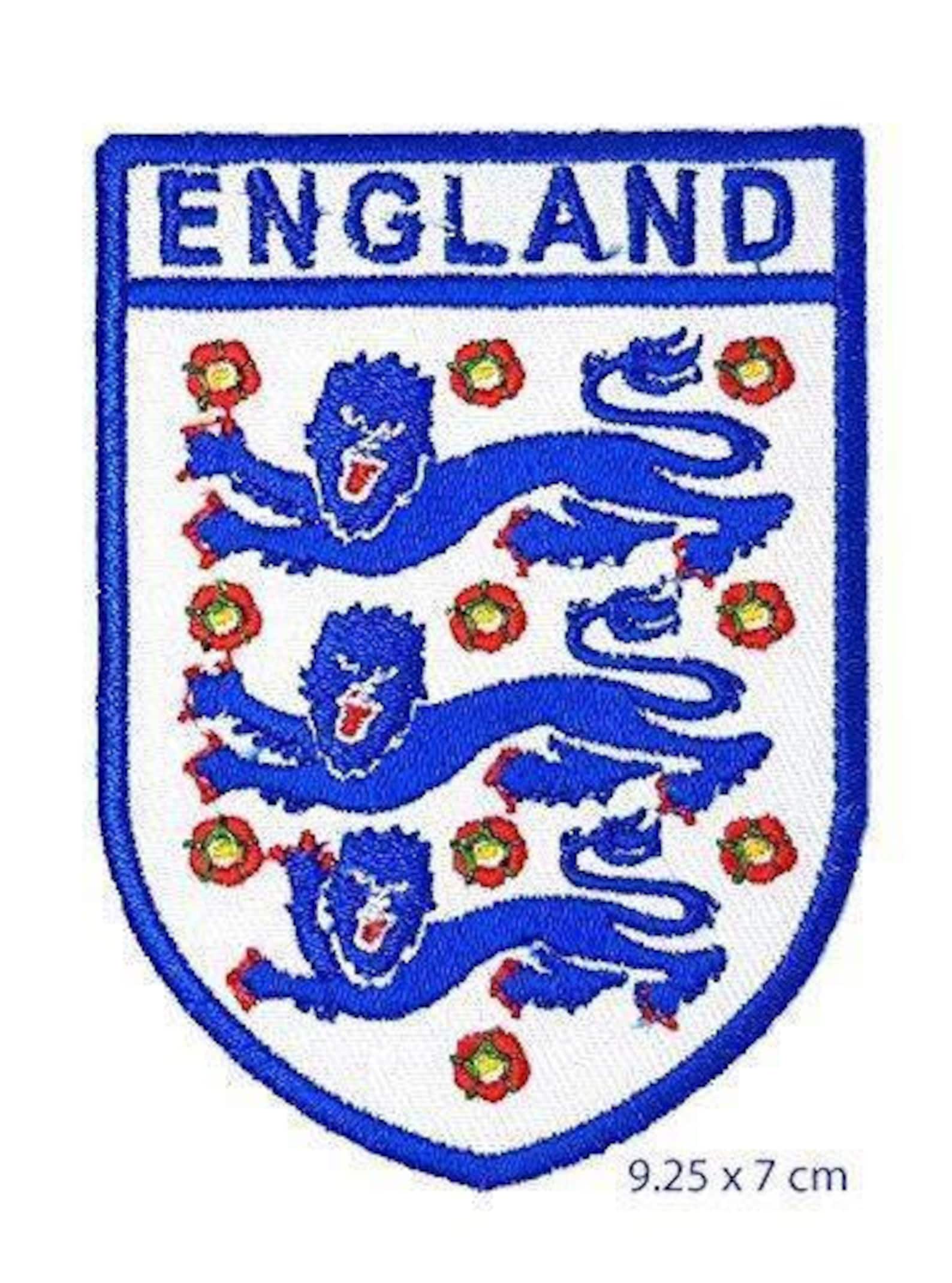 England 3 Lion Shield Embroidery Patches Applique Patch Badge Etsy