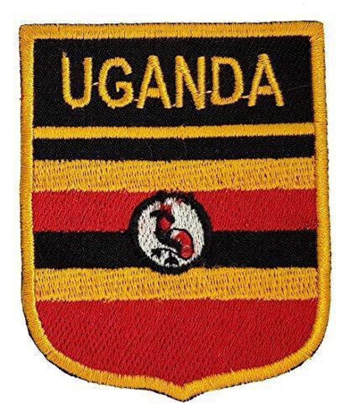 Uganda Shield Embroidery Patches Applique Patch Badge Etsy