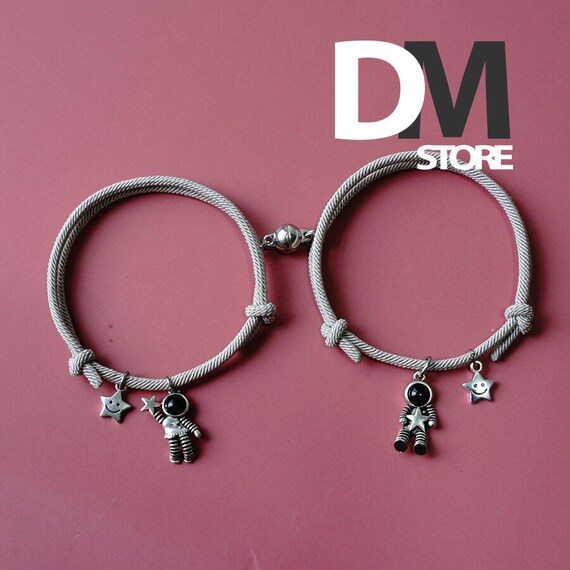 Handmade Cute Star Astronaut Bracelet Magnetic Couple Bracelet Magnetic Attraction Creative Bracelet Friendship Rope Bracelet Etsy UK