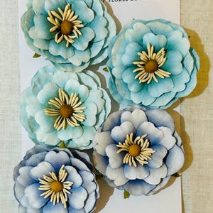 A Mermaid's Tale-collectie papieren bloemen - oceaannevel | 9 stuks | Release mei 2025 | Het verhaal van de 3 meisjes |  Prima Market