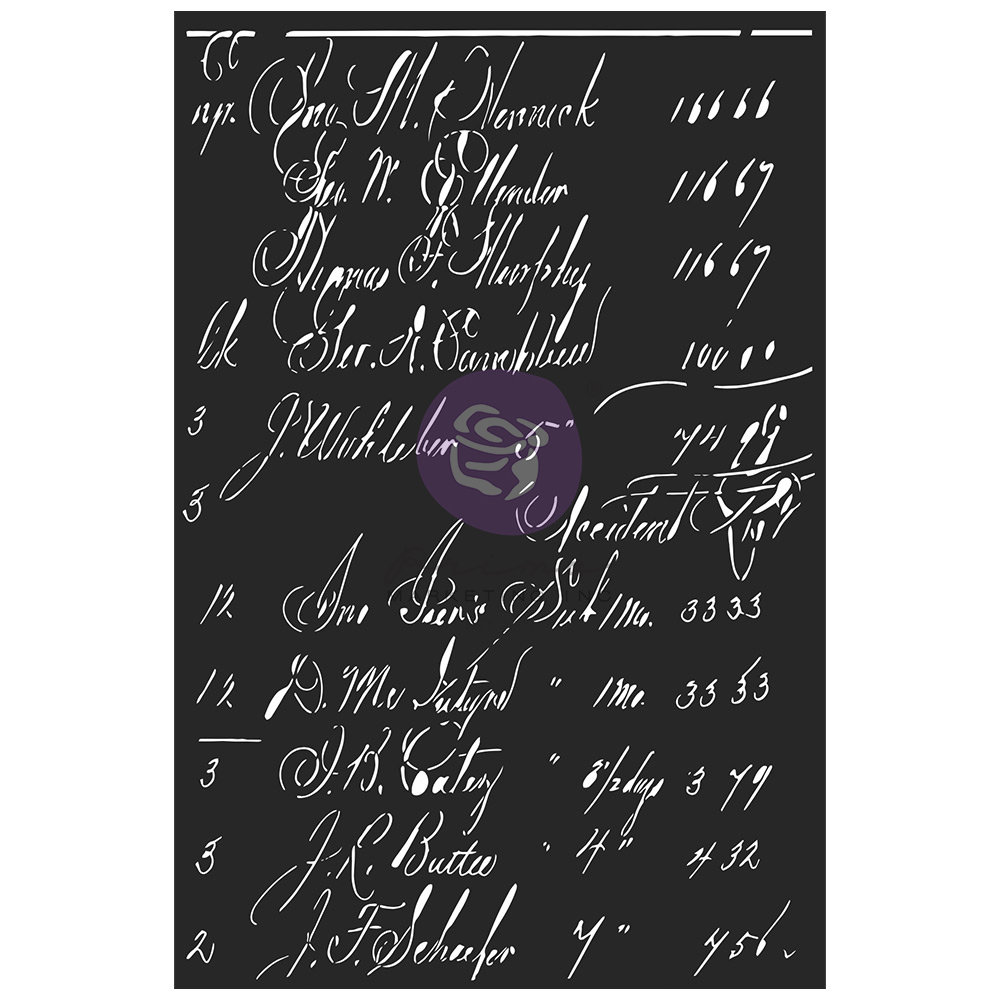 Calculations Decor Stencil | Finnabair | 1 pc-6”x9” | Redesign with Prima