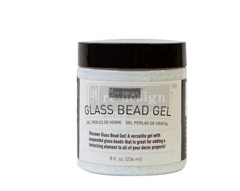 Glass Bead Gel | Texturizing Element | 1 Jar, 236ml/8 fl. oz. | Redesign with Prima