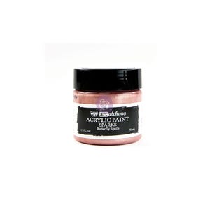 Sparks Acrylic Paint | Butterfly Spells | Art Alchemy | Finnabair | 1 bottle, 1.7 fl oz, 50ml | Redesign with Prima