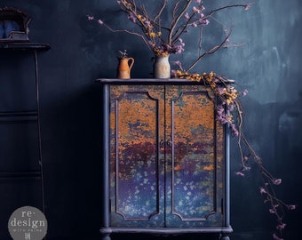 Rustic Blue Rust | A-1 Decoupage Fiber Paper | New Release 2024 | 1 sheet, 23.4 x 33.1 | Redesign with Prima
