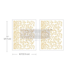 Vineyard Elegance Middy Foil Transfers® Kacha | 2 arkusze, 8,5 x 11 cali | Styczeń 2025 | Re•design z Prima