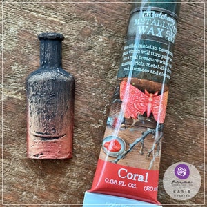 Koralle Metallique Wax | Kunst Alchemie | Jan24 | 1 Stk. 20 ml | Neugestaltung mit Prima | Finnabair