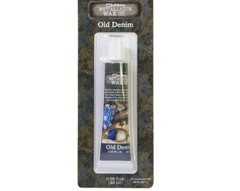 Old Denim Metallique Wax | Art Alchemy | 1 pc. .68oz (20ml) | Redesign with Prima | Finnabair