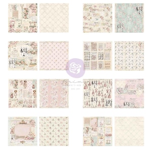Knappar och minnessaker-kollektion 20 x 20 cm pappersblock | Frank Garcia | Prima Marketing Inc