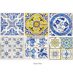 Casa Tiles Transfer | 6"x12"-3 sheets | Repetitive Tile Design | Redesign with Prima