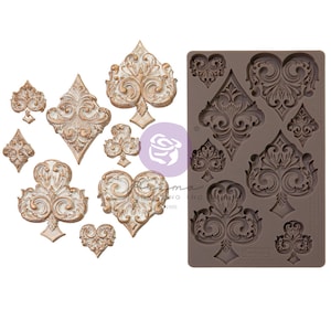 Decor Moulds® Mazzo di carte / Collezione Lost in Wonderland / 1 PC-5”x8”x8mm / Riprogettazione con Prima