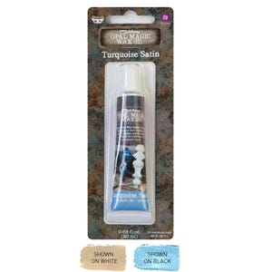 Turquoise satijnen opaal magische was | Kunstalchemie | 1 st. 0,68 oz (20 ml) | Herontwerp met Prima
