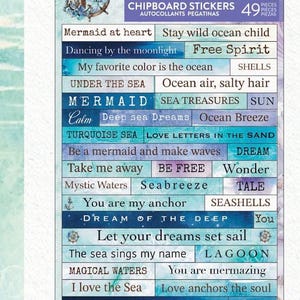 Collection Conte de sirènes - Stickers agglomérés, 49 pièces | mai 2025 | L'histoire des 3 filles |  Marketing Prima inc.