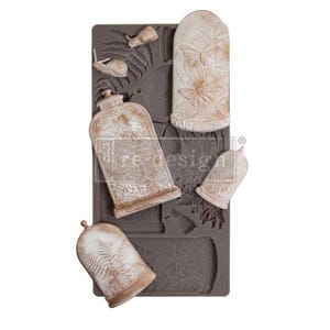 Decor Moulds® - Elder Etchings | Coleção Collage Chronicles II | 5”x10”x8mm | Jan2025 | limitado | Redesenho com Prima