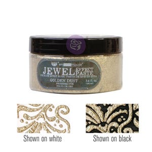 Golden Dust Jewel Texture Paste | Art Extravagance | 1 Jar, 100ml/3.4 fl. oz. | Redesign with Prima