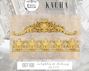 Stampo decorativo Enlightened Etchings / 1 pz, 5"x10" / Stile Versailles / Riprogettazione con Prima