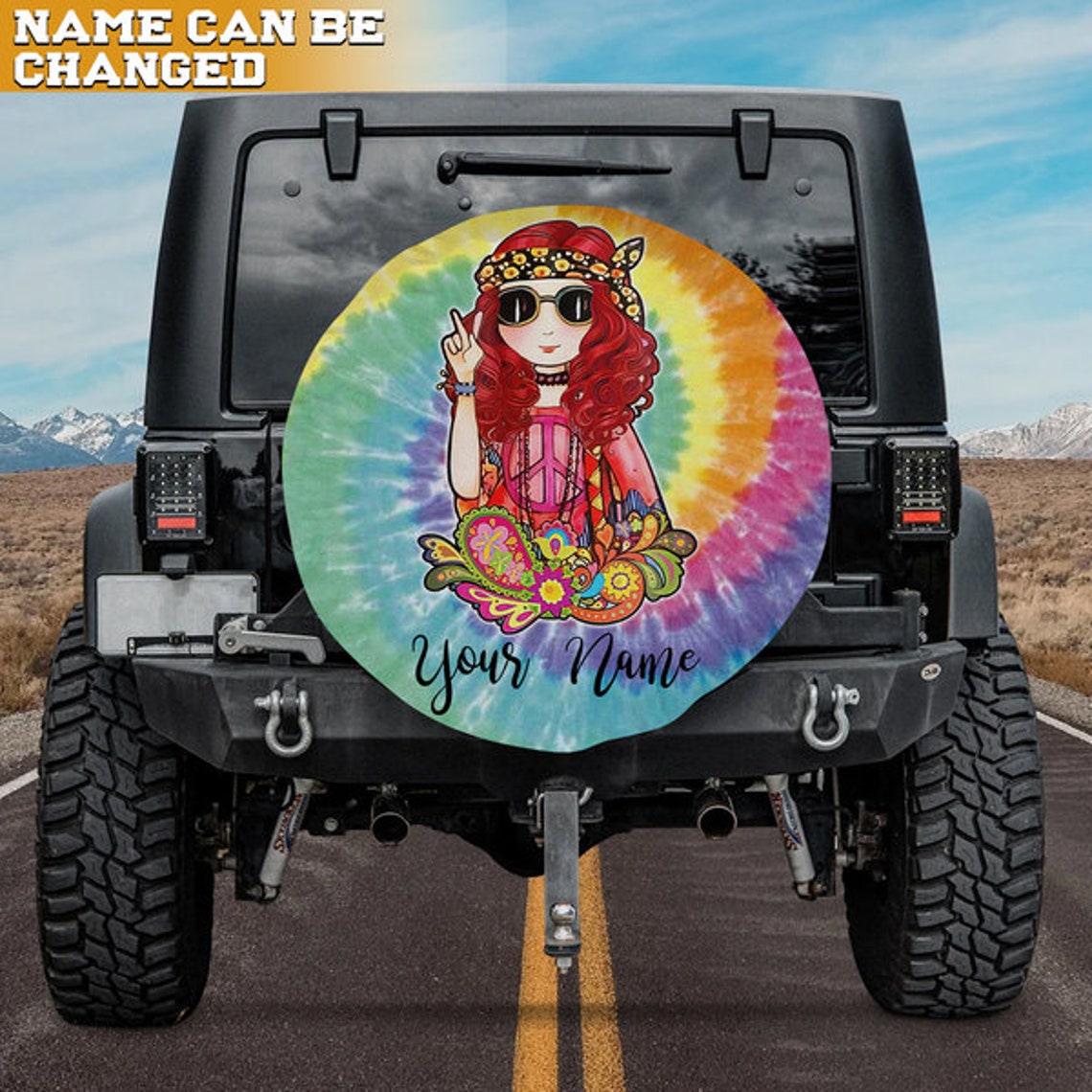 Hippie Spare Tire Cover Custom Spare Tire Cover for Jeep Etsy
