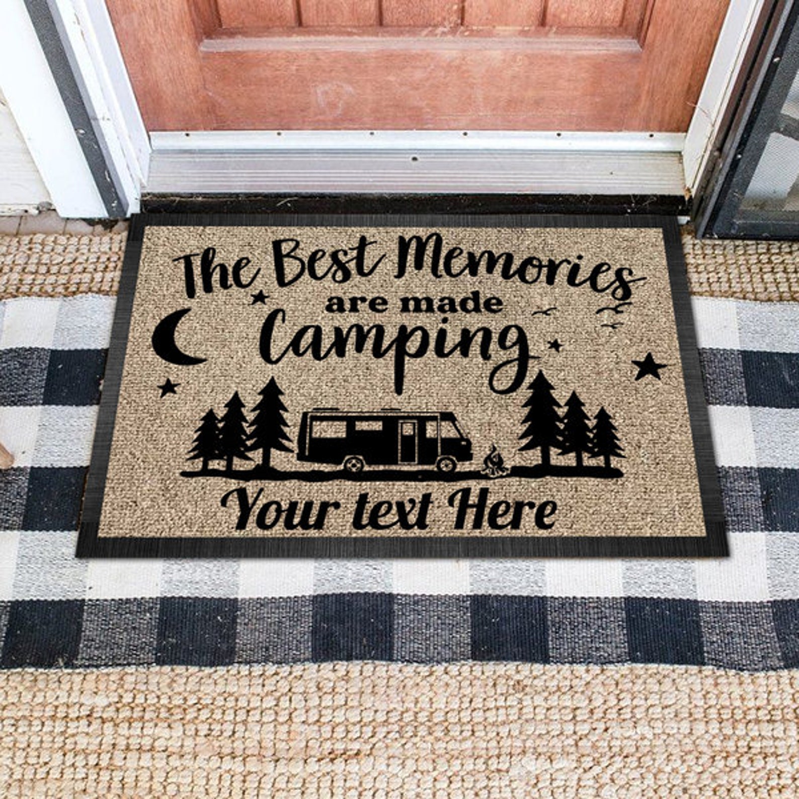Personalized The best Memories Doormat Camping Camping Gift Etsy