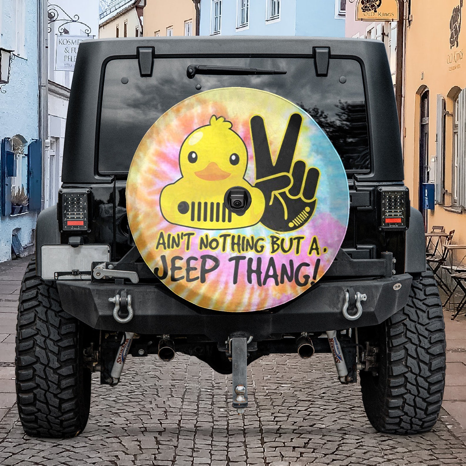 Ain't Nothing But A Jeep Thang Spare Tire Cover Vintage Etsy