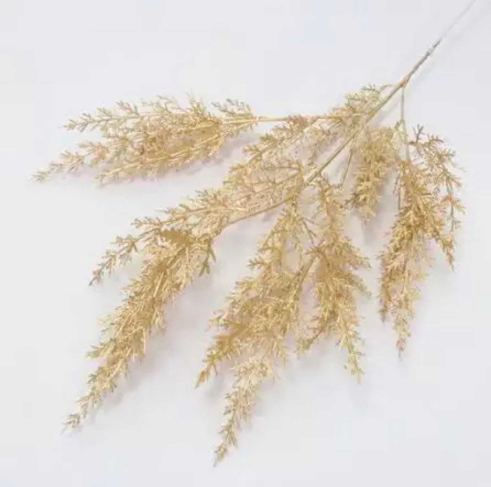 7 Styles Gold Leaf Stem Artificial Gold Christmas Holiday Etsy