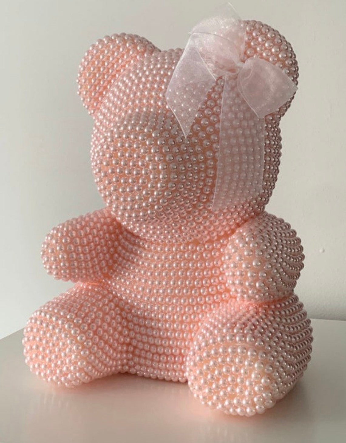 Luxury Pearl Bear with Gift Box Rose Flower Arrangement Etsy