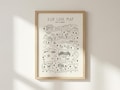 Paper Anniversary Gift for Husband & Wife: Hello Will You I Do Timeline, Personalized Map product logo