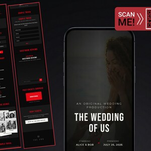 Digital Wedding Invitation Website | Custom Mobile Invite with RSVP | Modern Countdown, Virtual Guestbook