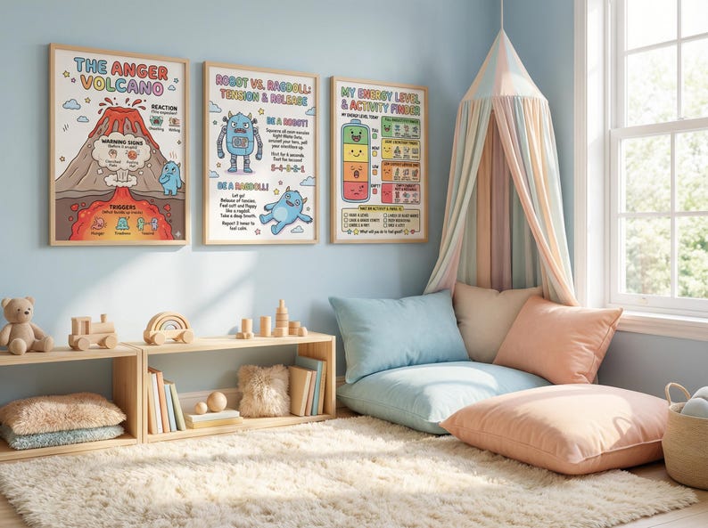 Calm Down Corner Kit | Printable Emotional Regulation Coping Strategies ...