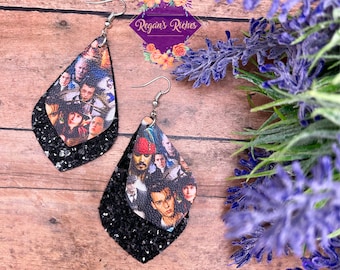 Johnny Faux Leather Earrings