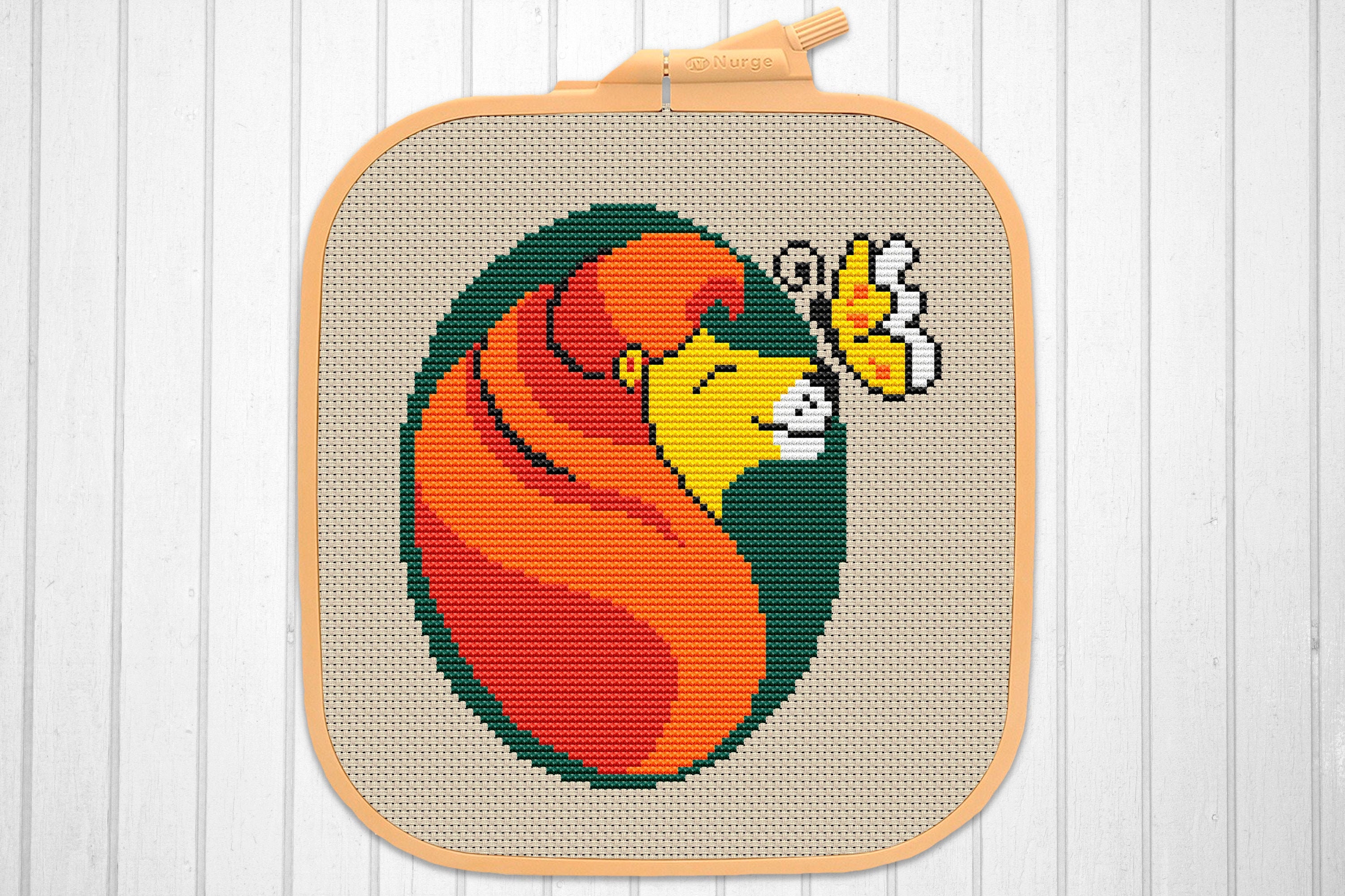 Lion easy cross stitch pattern PDF modern cross stitch | Etsy