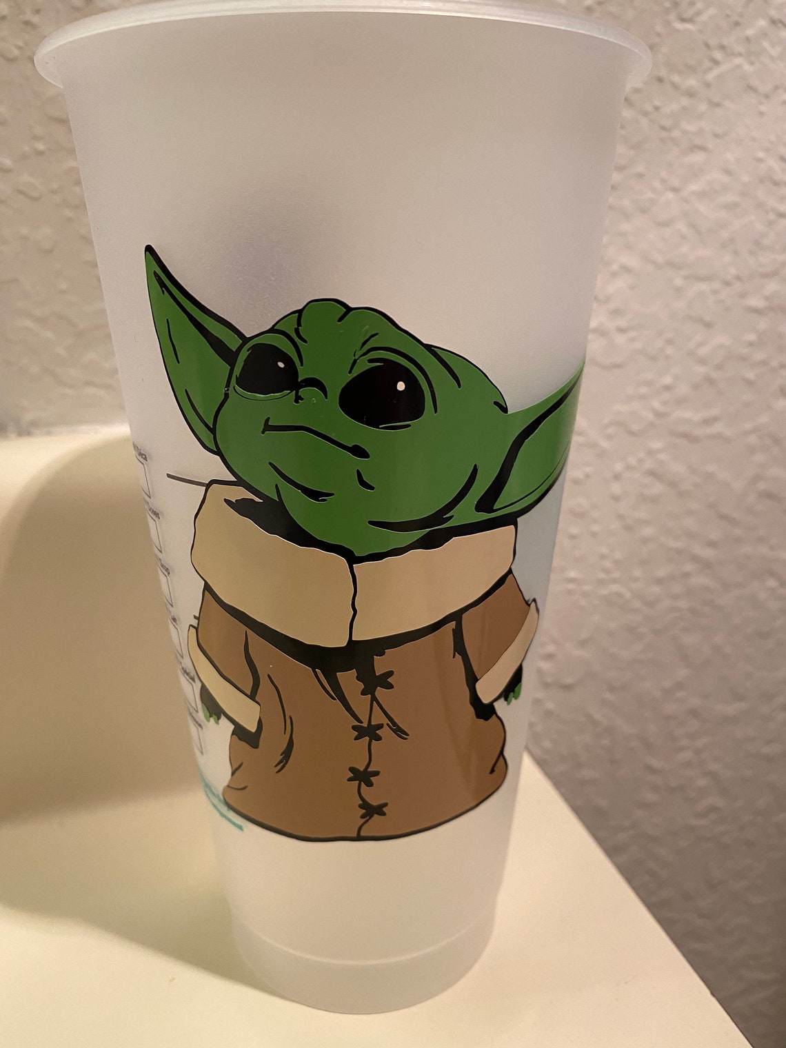 Baby Yoda reusable tumbler cup Etsy
