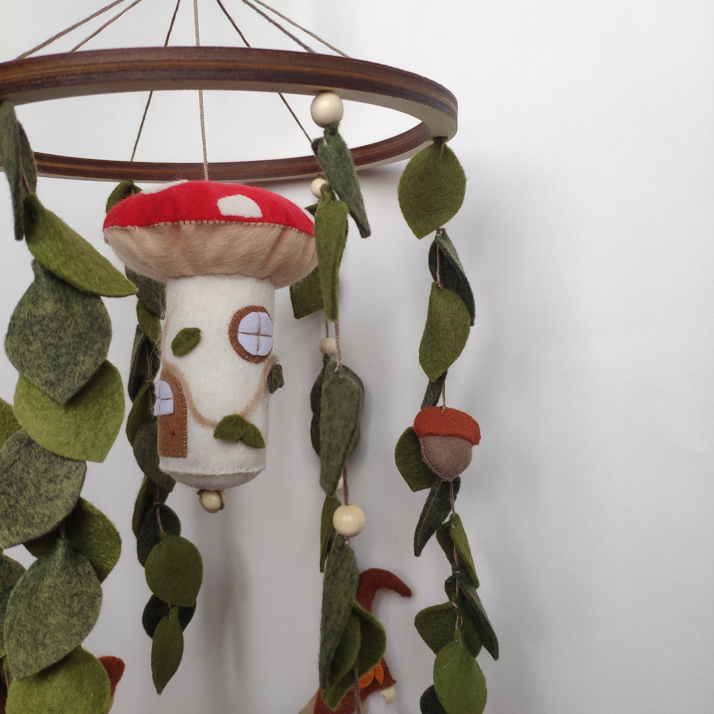 Woodland baby mobile / Crib mobile / gnome mobile / Baby Etsy