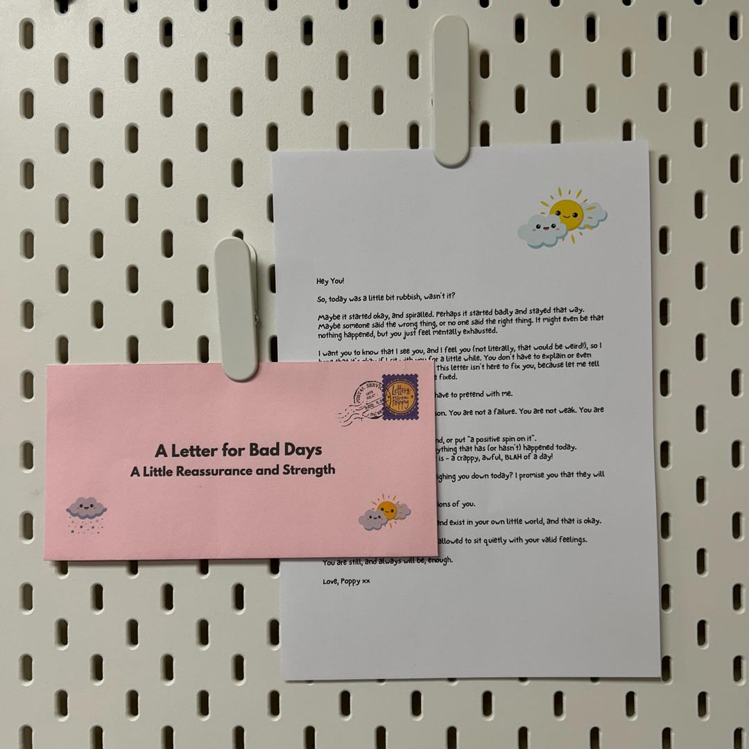 Bad Day Letter – for Reassurance and Strength | Permission to Pause ...