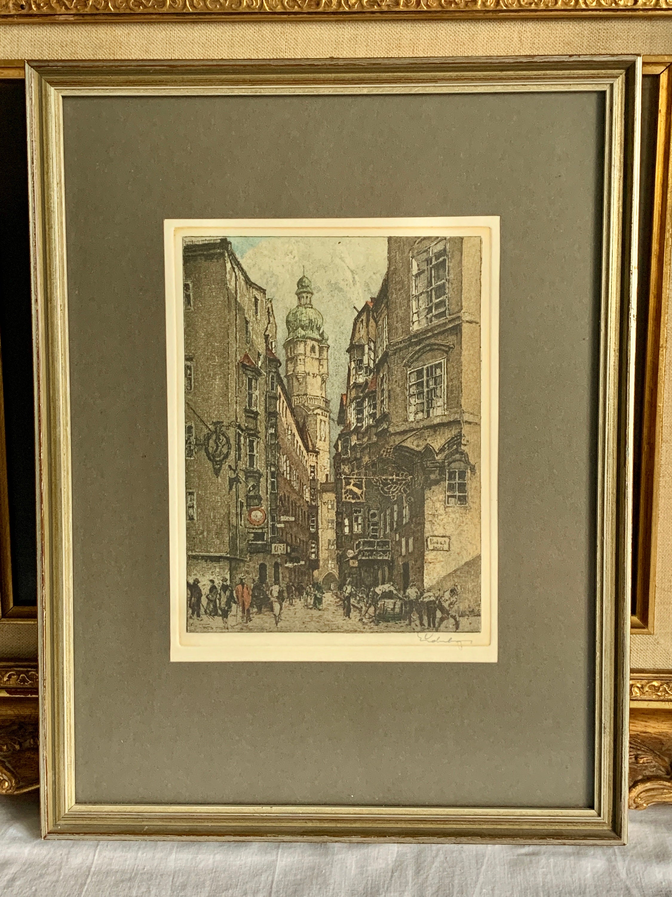 An Early 20th Century Framed and Glazed Aquatint Etching by - Etsy UK