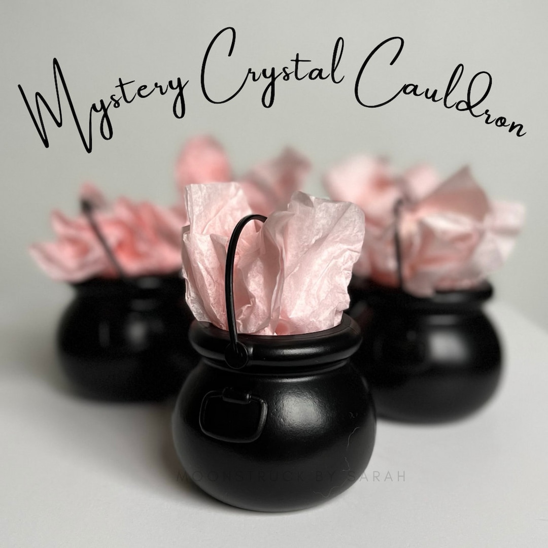 Mystery Crystal Cauldron 5 Magical Crystals Inside Mystery Crystals