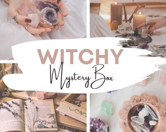 Witchy Mystery Box - Witch Gift - Witch Kit - Intuitively Chosen - Custom Mystery Selection - Mystery Crystals - Surprise Box - Alter Tools